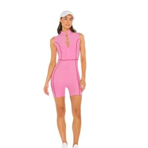 Year of Ours Pink Barbie Suit Onesie Size S